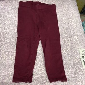 Cat & Jack Burgundy Kids Leggings